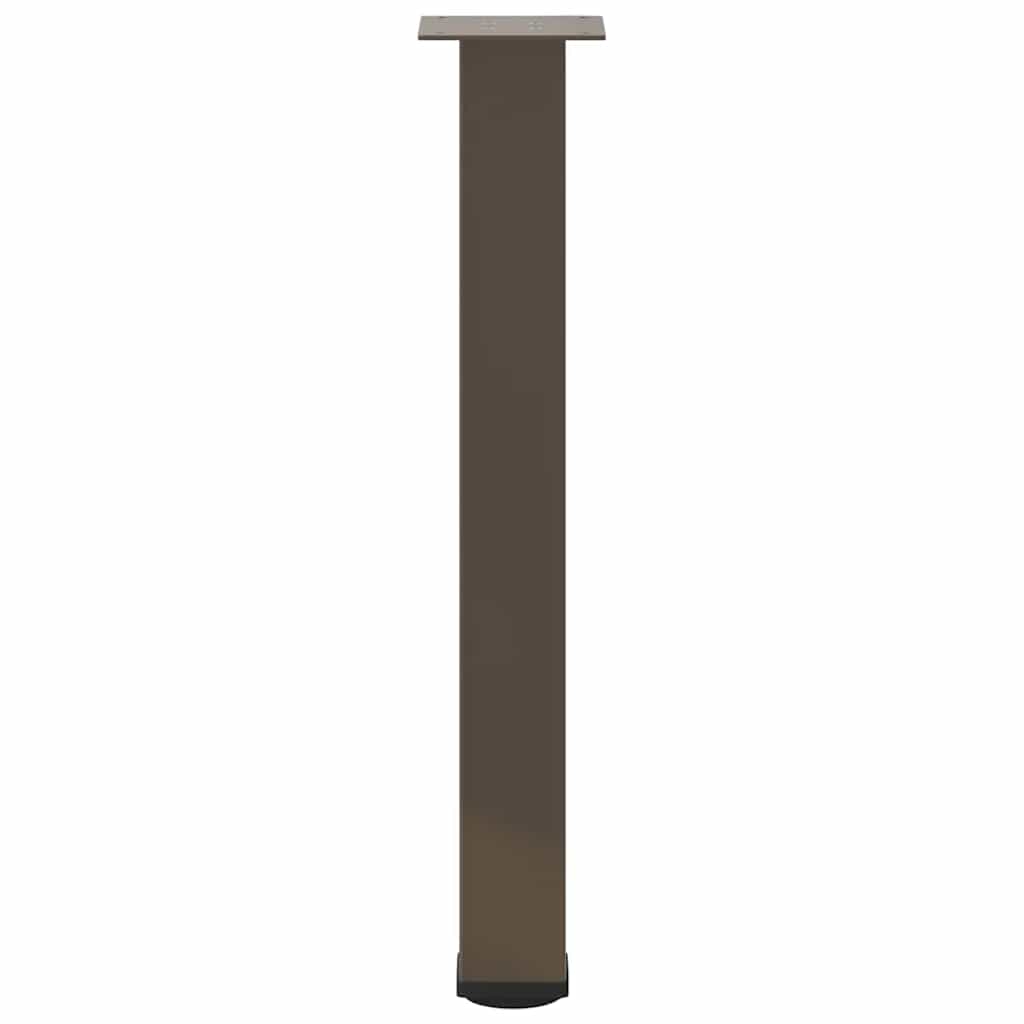 vidaXL Picioare masă consolă, 4 buc., oțel natural, 72-74 cm