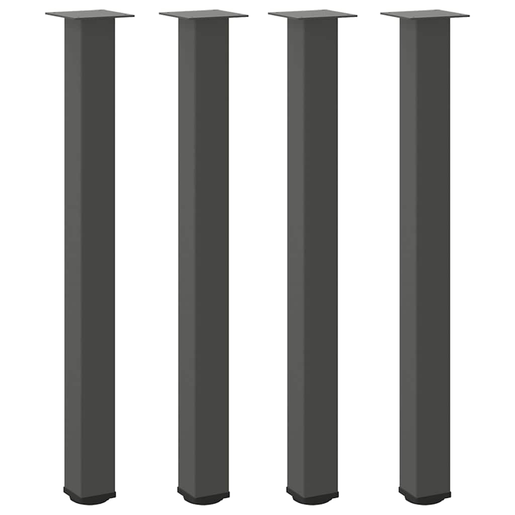 vidaXL Picioare de masă de bar, antracit, 4 buc., 90-92 cm, oțel vidaXL Picioare de masă de bar, antracit, 4 buc., 90-92 cm, oțel