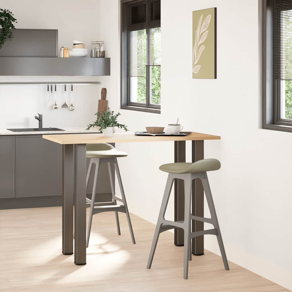 vidaXL Picioare de masă de bar, 4 buc., oțel natural, 90-92 cm vidaXL Picioare de masă de bar, 4 buc., oțel natural, 90-92 cm