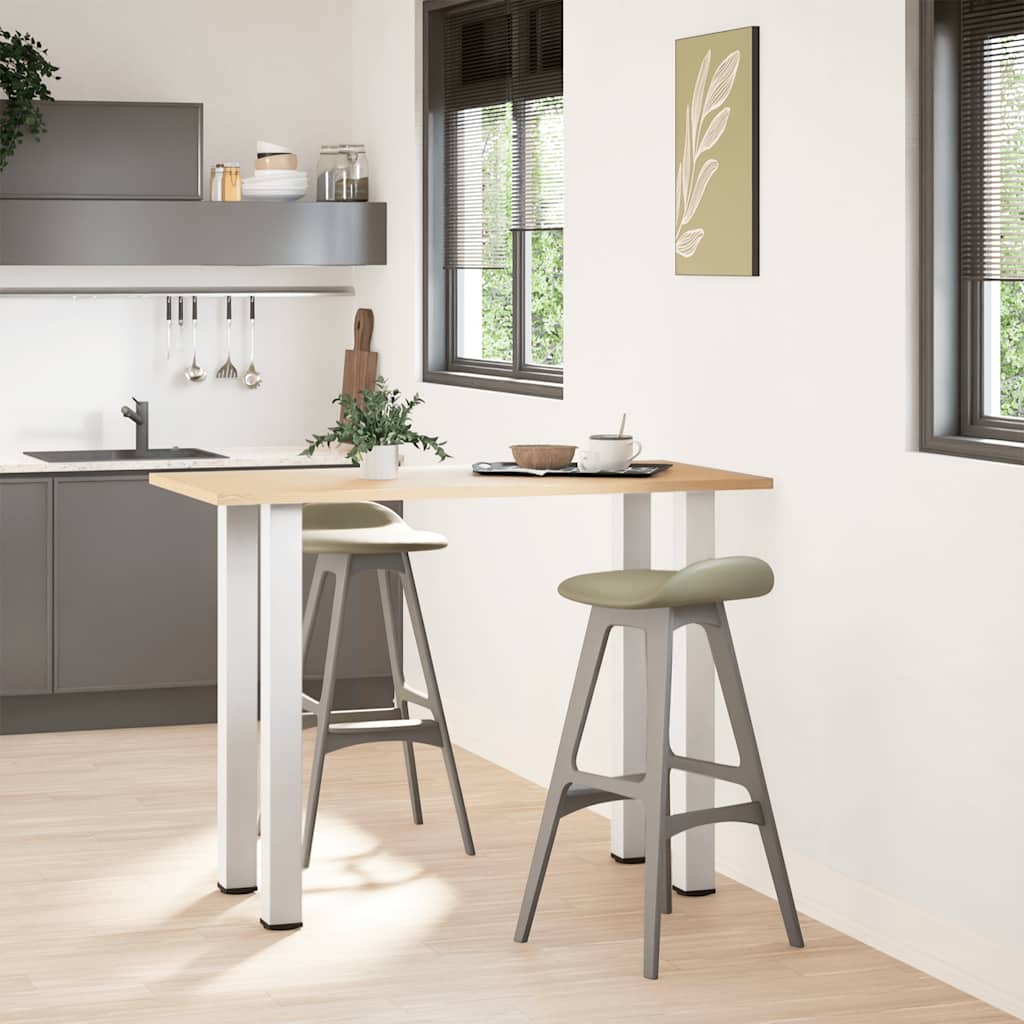 vidaXL Picioare de masă de bar, 4 buc., alb, 100-102 cm, oțel vidaXL Picioare de masă de bar, 4 buc., alb, 100-102 cm, oțel