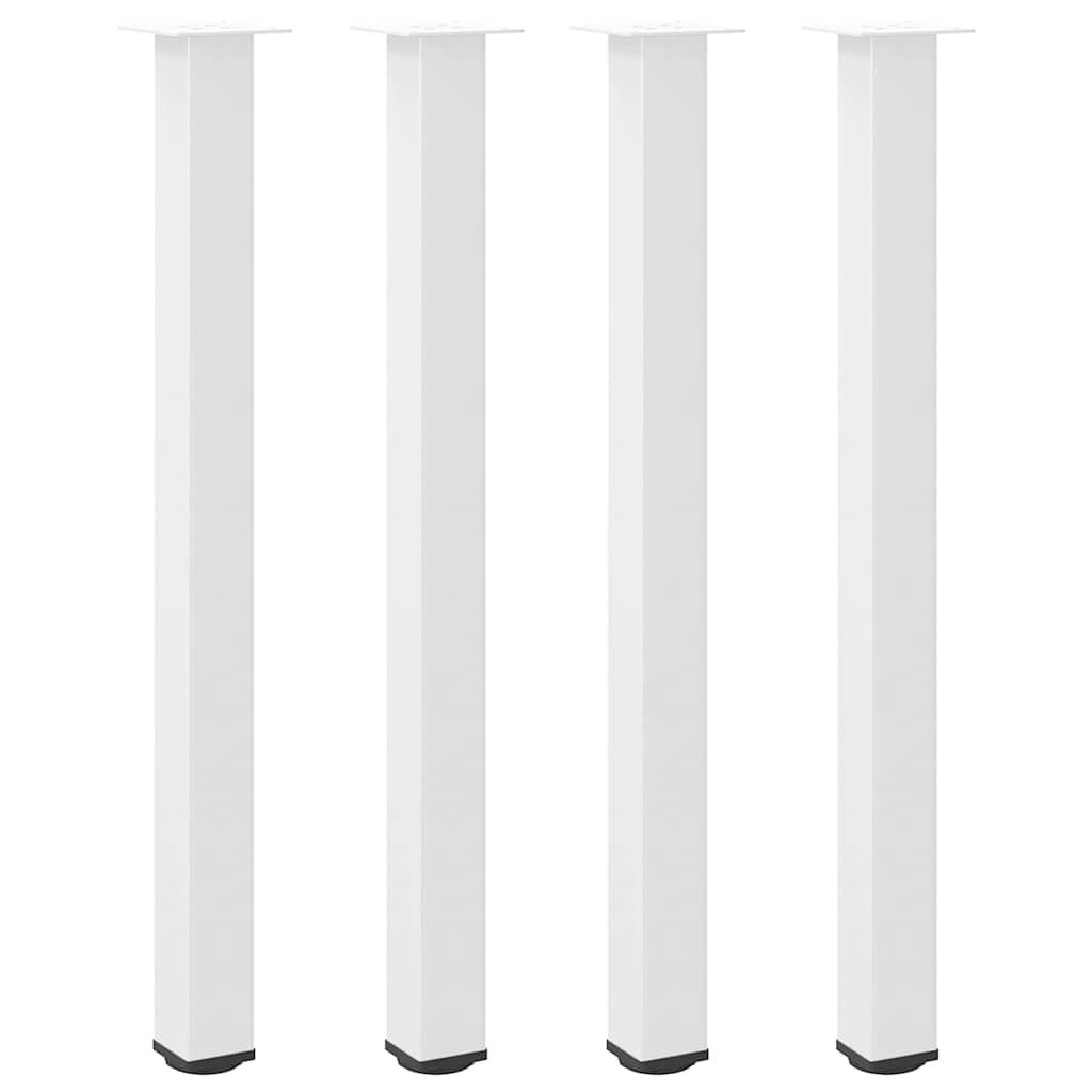 vidaXL Picioare de masă de bar, 4 buc., alb, 110-112 cm, oțel vidaXL Picioare de masă de bar, 4 buc., alb, 110-112 cm, oțel