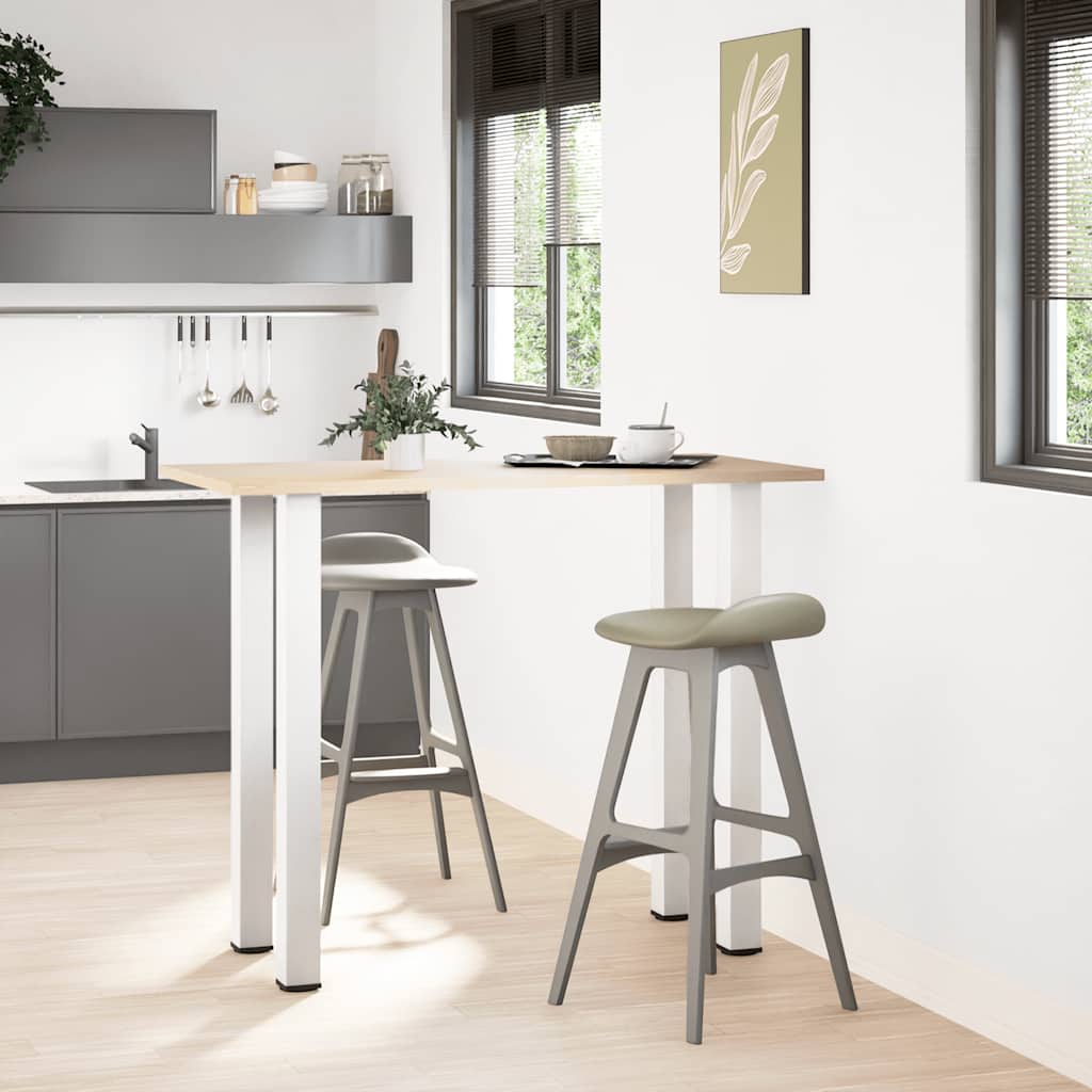 vidaXL Picioare de masă de bar, 4 buc., alb, 110-112 cm, oțel vidaXL Picioare de masă de bar, 4 buc., alb, 110-112 cm, oțel
