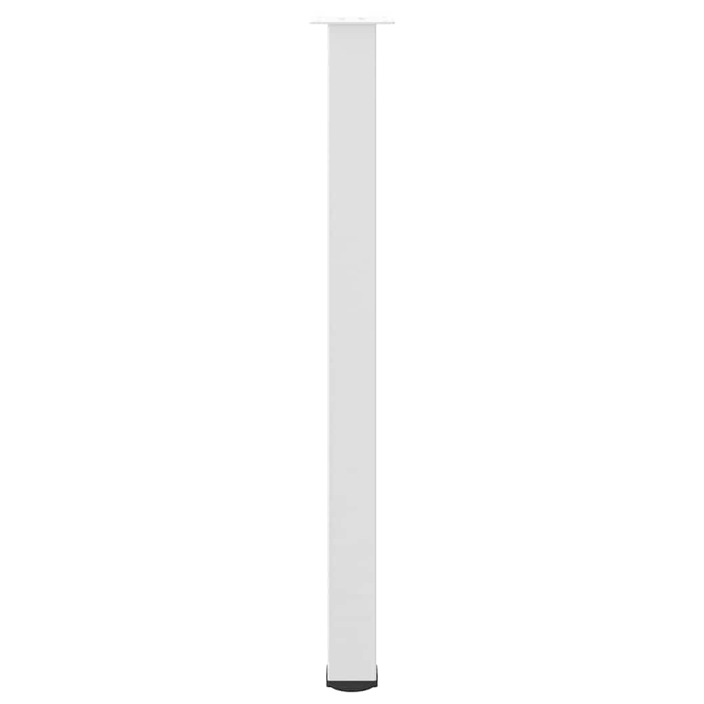 vidaXL Picioare de masă de bar, 4 buc., alb, 110-112 cm, oțel vidaXL Picioare de masă de bar, 4 buc., alb, 110-112 cm, oțel