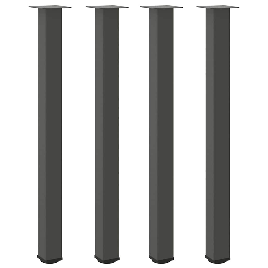 vidaXL Picioare de masă de bar, antracit, 4 buc., 110-112 cm, oțel
