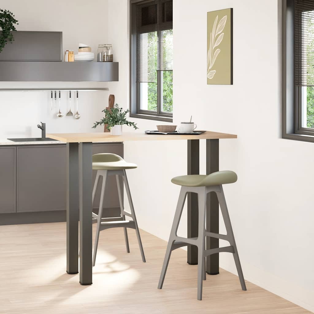 vidaXL Picioare de masă de bar, antracit, 4 buc., 110-112 cm, oțel
