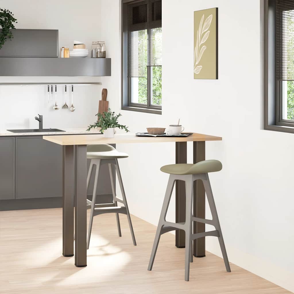 vidaXL Picioare de masă de bar, 4 buc., oțel natural, 110-112 cm vidaXL Picioare de masă de bar, 4 buc., oțel natural, 110-112 cm