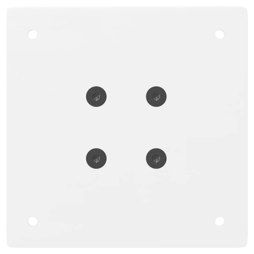 vidaXL Picioare pentru măsuță de cafea, 4 buc., alb, 30 cm, oțel