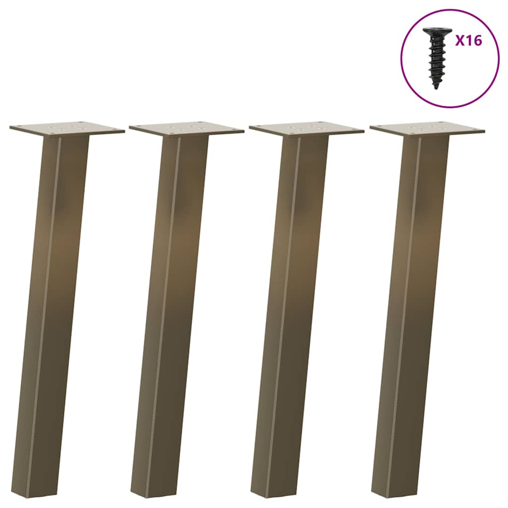 vidaXL Picioare pentru masă de cafea, 4 buc., oțel natural, 30 cm vidaXL Picioare pentru masă de cafea, 4 buc., oțel natural, 30 cm