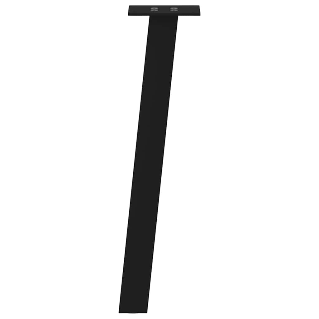 vidaXL Picioare pentru măsuță de cafea, 4 buc., negru, 42 cm, oțel