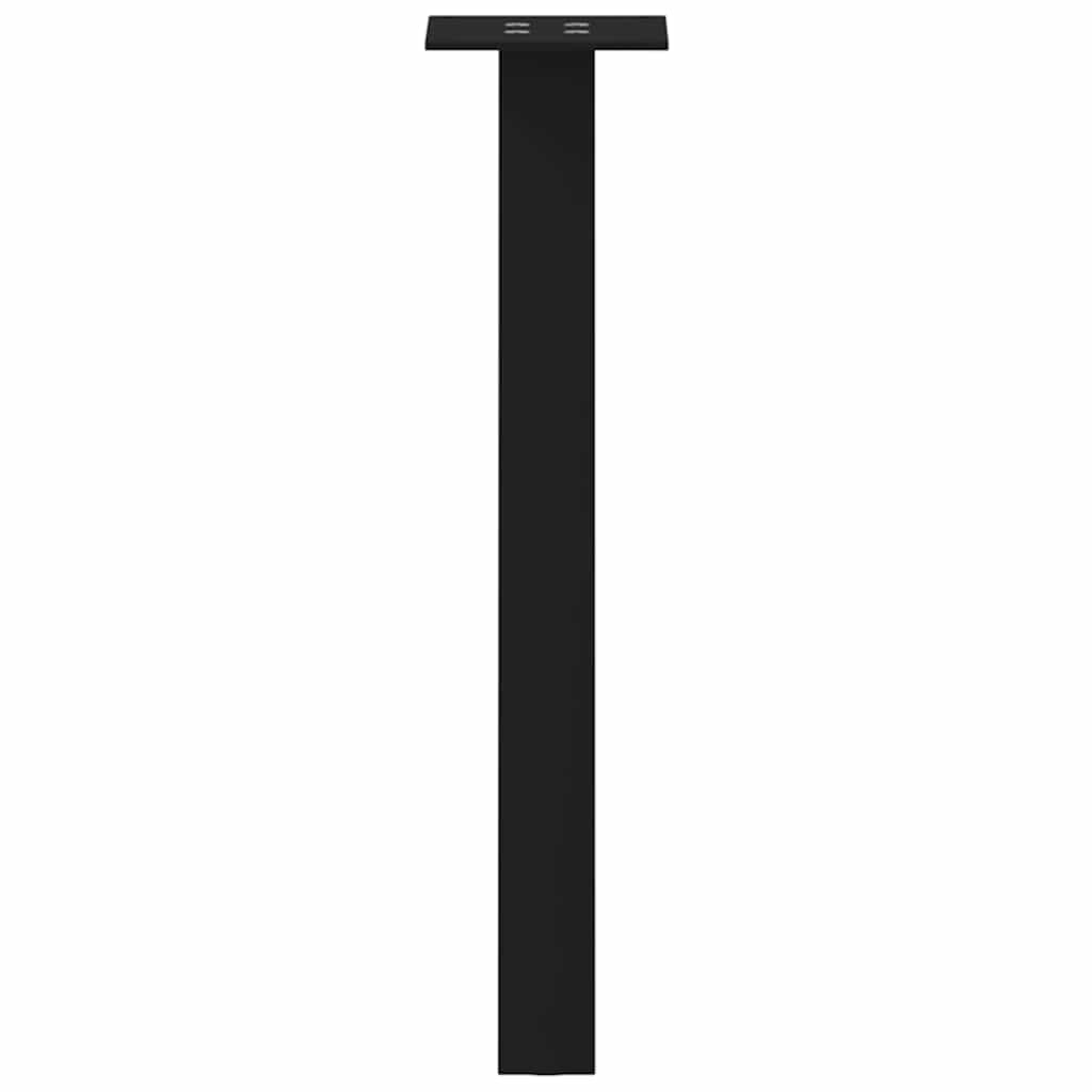 vidaXL Picioare pentru măsuță de cafea, 4 buc., negru, 42 cm, oțel