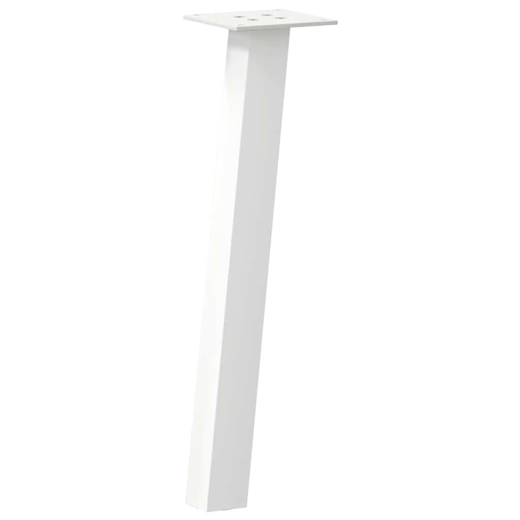 vidaXL Picioare pentru măsuță de cafea, 4 buc., alb, 42 cm, oțel vidaXL Picioare pentru măsuță de cafea, 4 buc., alb, 42 cm, oțel