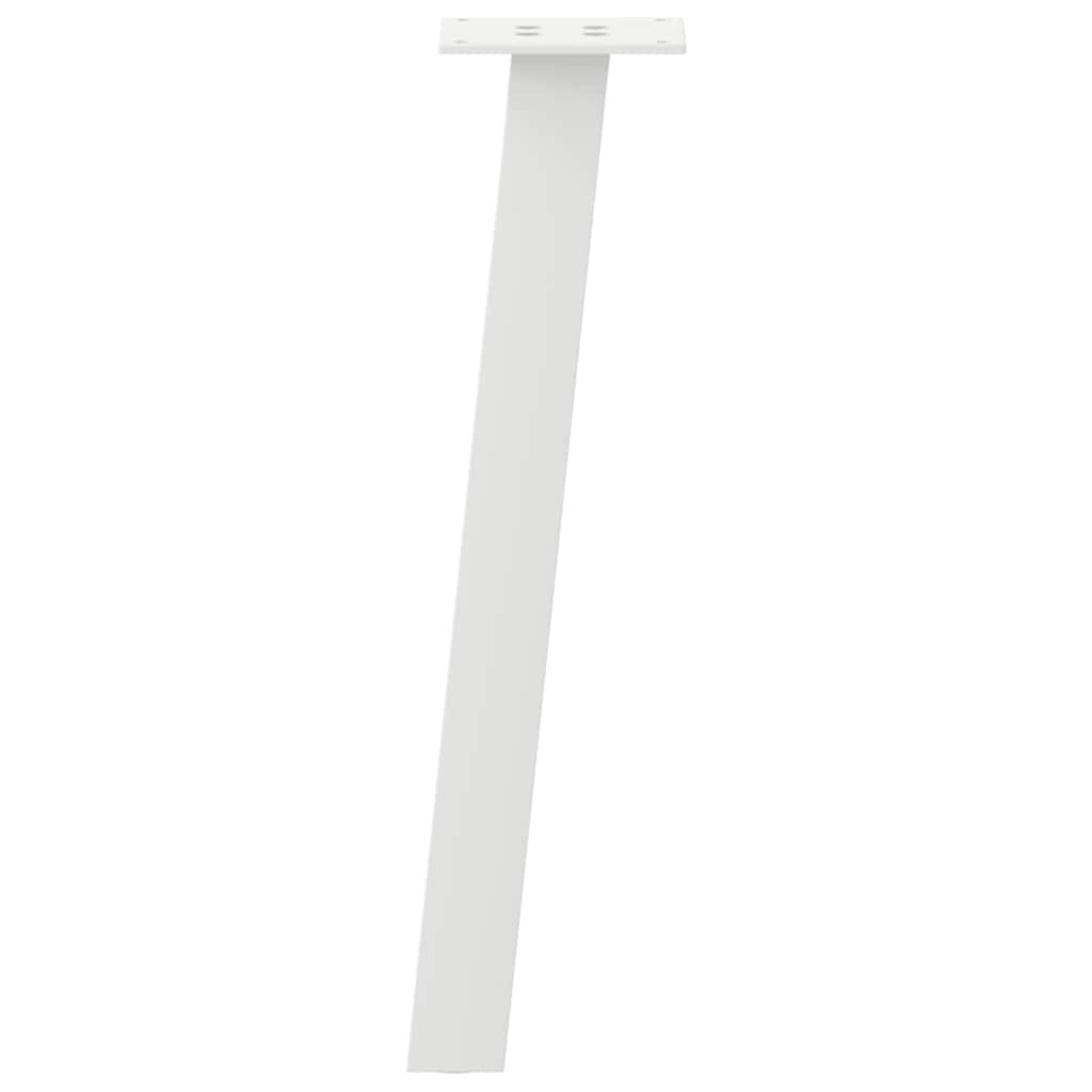 vidaXL Picioare pentru măsuță de cafea, 4 buc., alb, 42 cm, oțel vidaXL Picioare pentru măsuță de cafea, 4 buc., alb, 42 cm, oțel