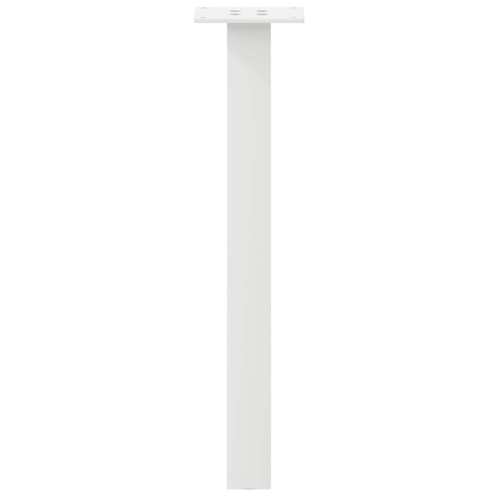 vidaXL Picioare pentru măsuță de cafea, 4 buc., alb, 42 cm, oțel vidaXL Picioare pentru măsuță de cafea, 4 buc., alb, 42 cm, oțel
