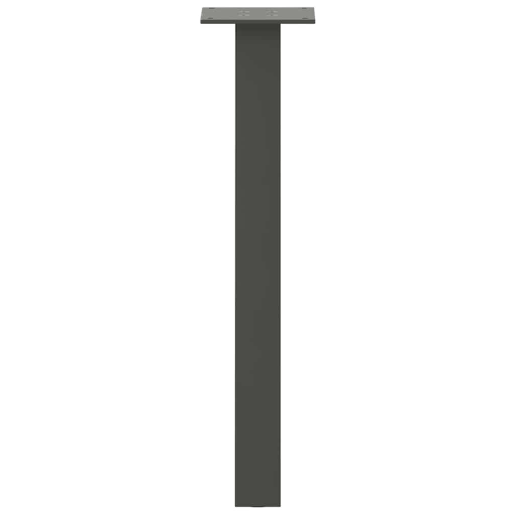 vidaXL Picioare pentru măsuță de cafea, antracit, 42 cm, oțel, 4 buc.