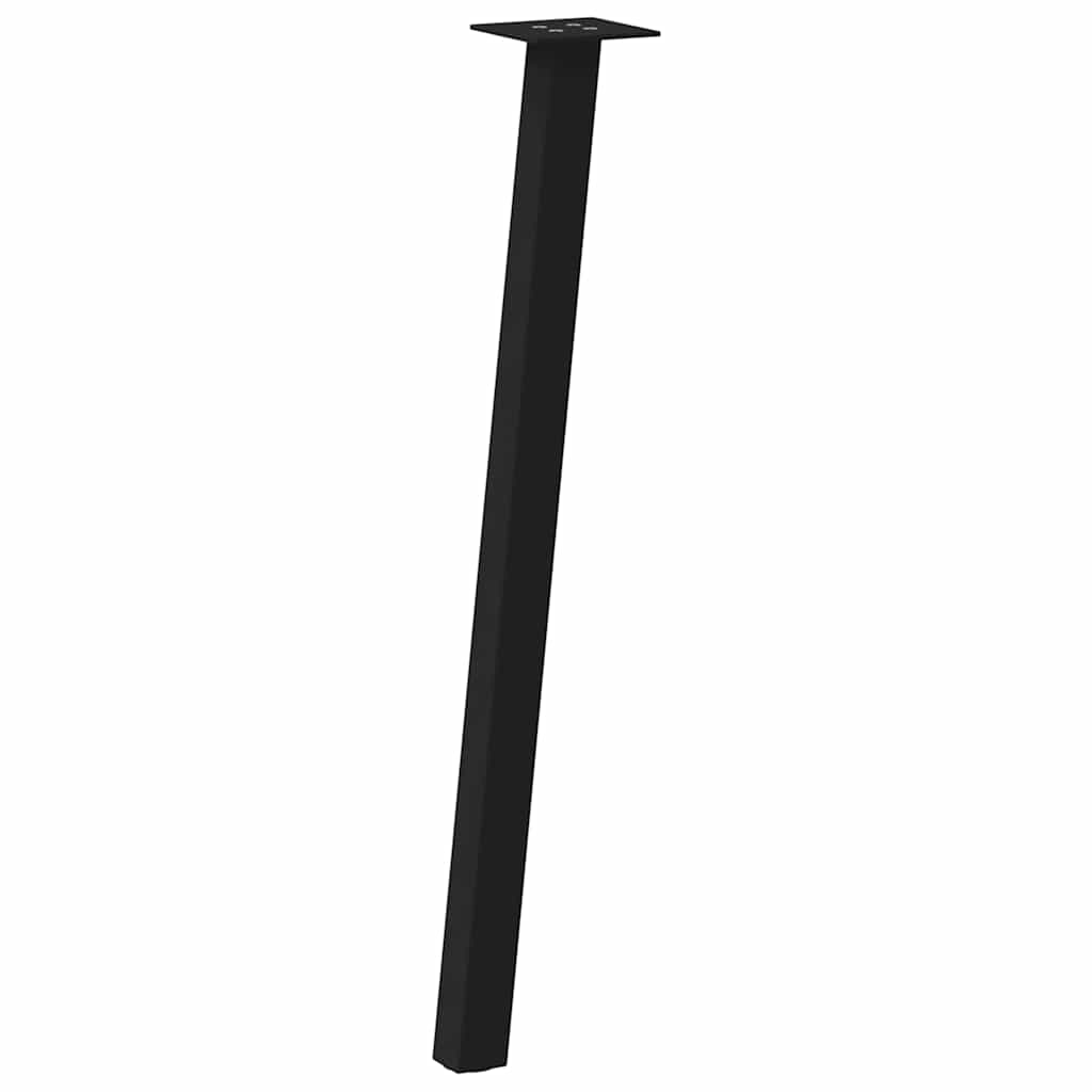 vidaXL Picioare masă consolă, 4 buc., negru, 72 cm, oțel