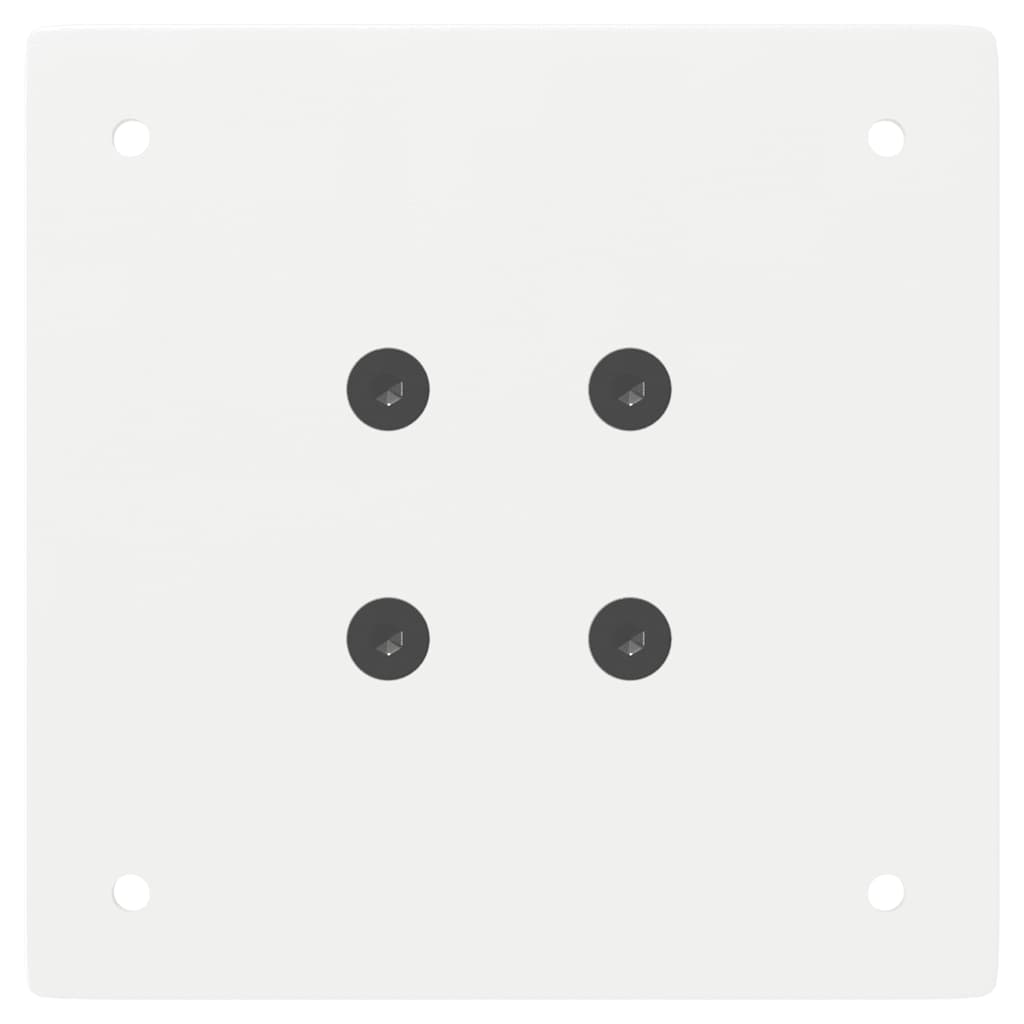 vidaXL Picioare masă consolă, 4 buc., alb, 72 cm, oțel