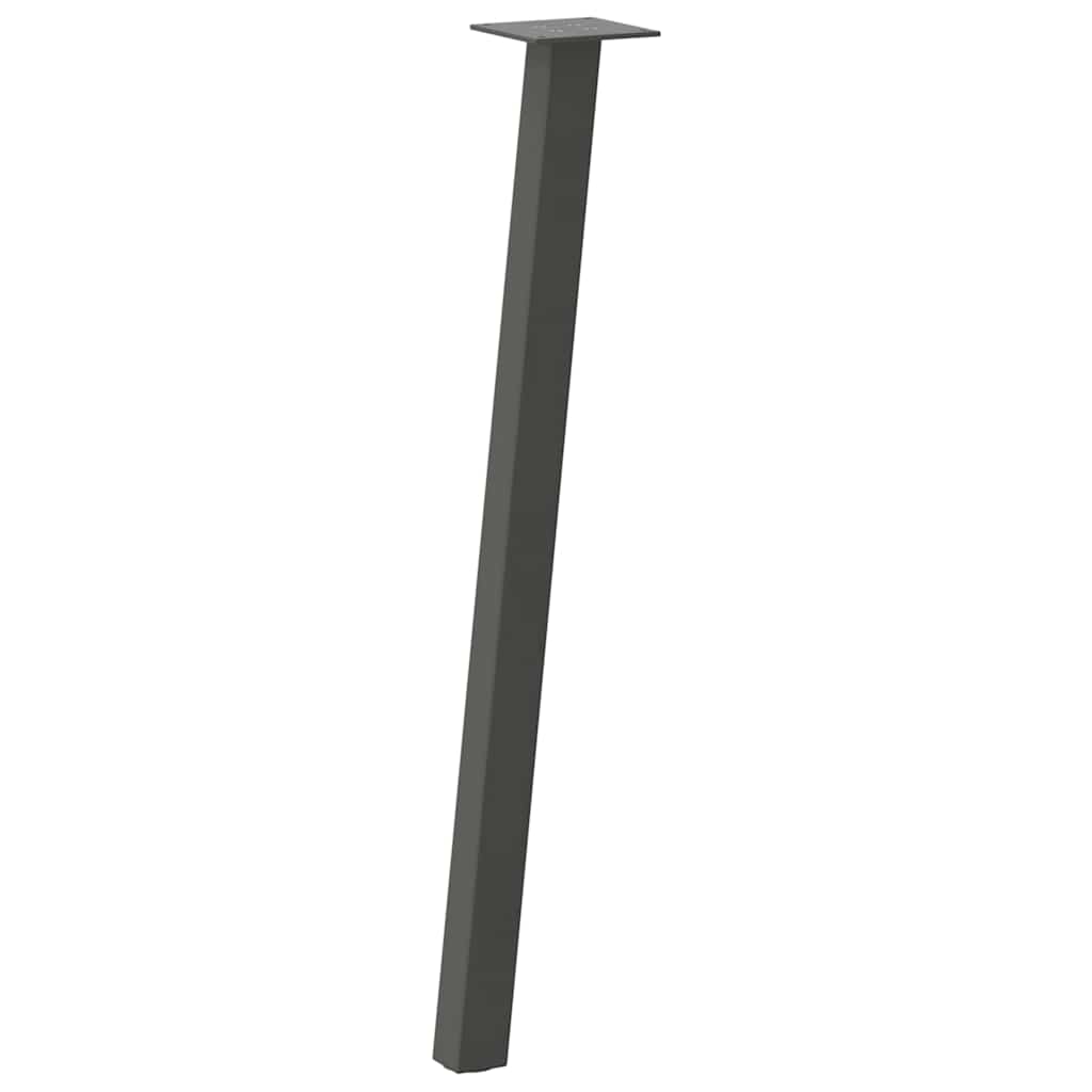vidaXL Picioare masă consolă, antracit, 4 buc., 72 cm, oțel