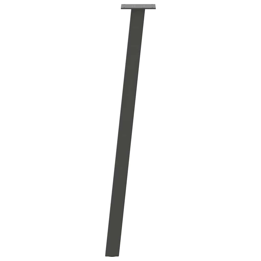 vidaXL Picioare masă consolă, antracit, 4 buc., 72 cm, oțel