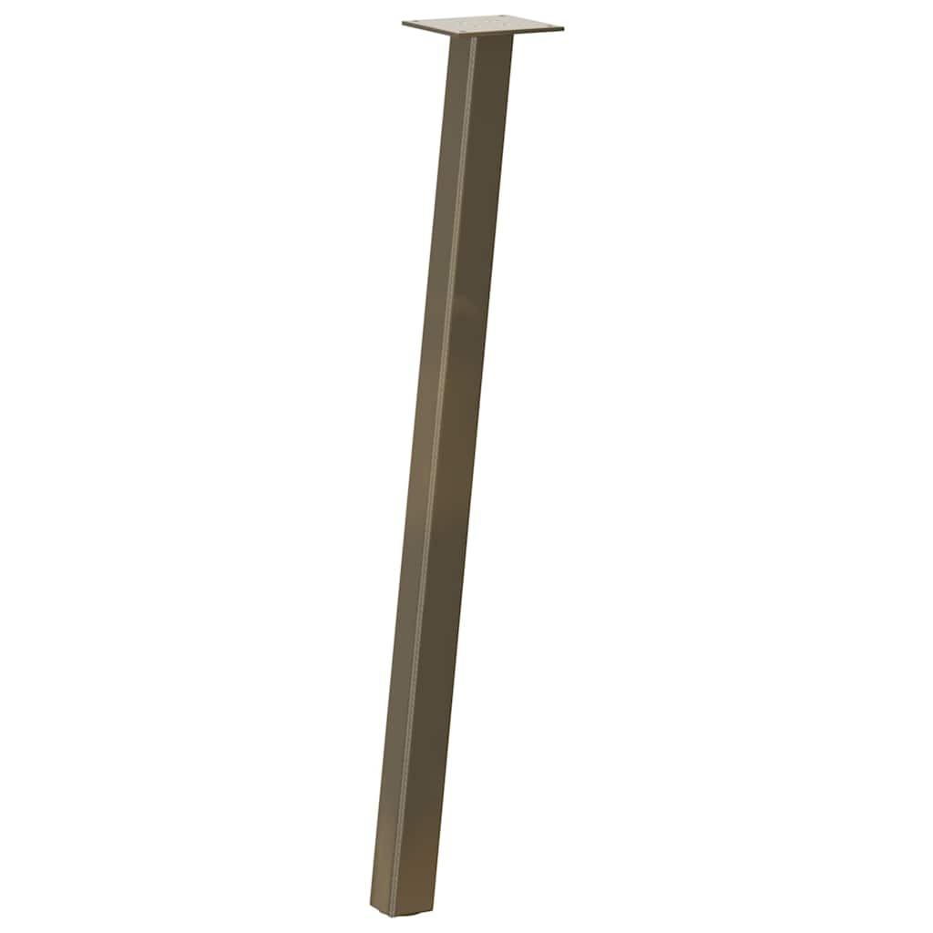vidaXL Picioare masă consolă, 4 buc., oțel natural, 72 cm