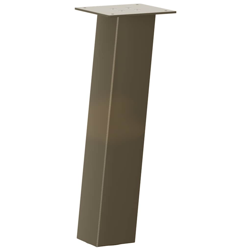 vidaXL Picioare pentru masă de cafea, 4 buc., oțel natural, 42 cm vidaXL Picioare pentru masă de cafea, 4 buc., oțel natural, 42 cm