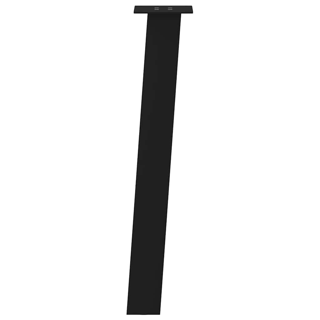 vidaXL Picioare masă consolă, 4 buc., negru, 72 cm, oțel