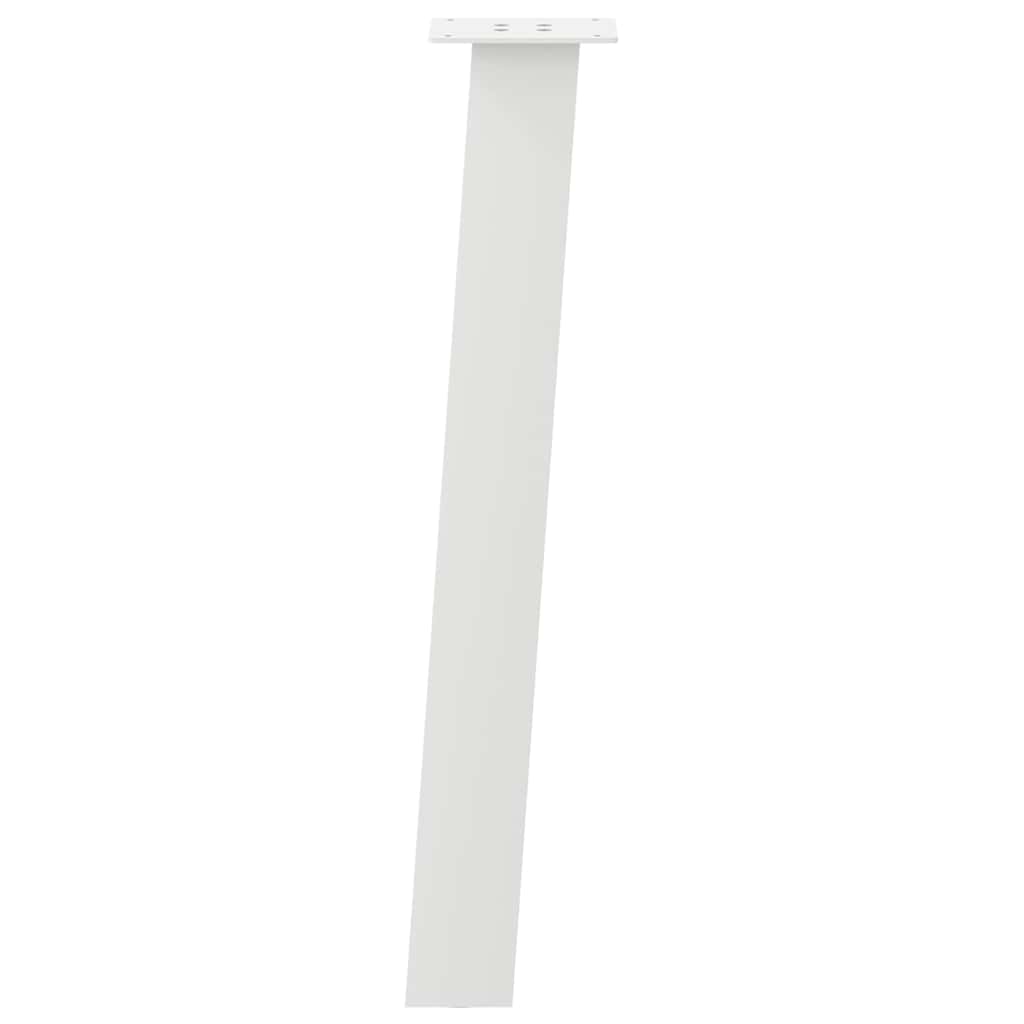 vidaXL Picioare masă consolă, 4 buc., alb, 72 cm, oțel