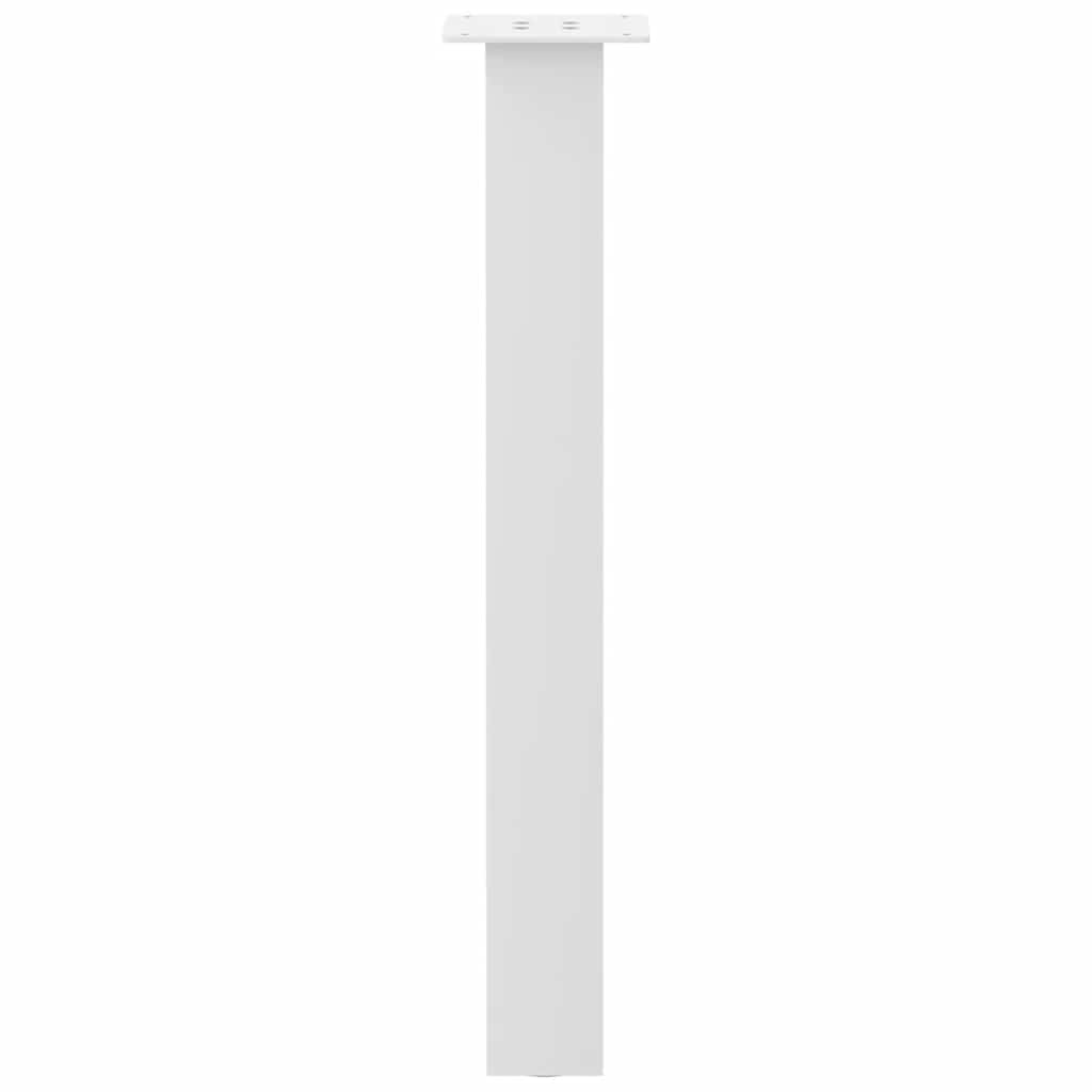 vidaXL Picioare masă consolă, 4 buc., alb, 72 cm, oțel