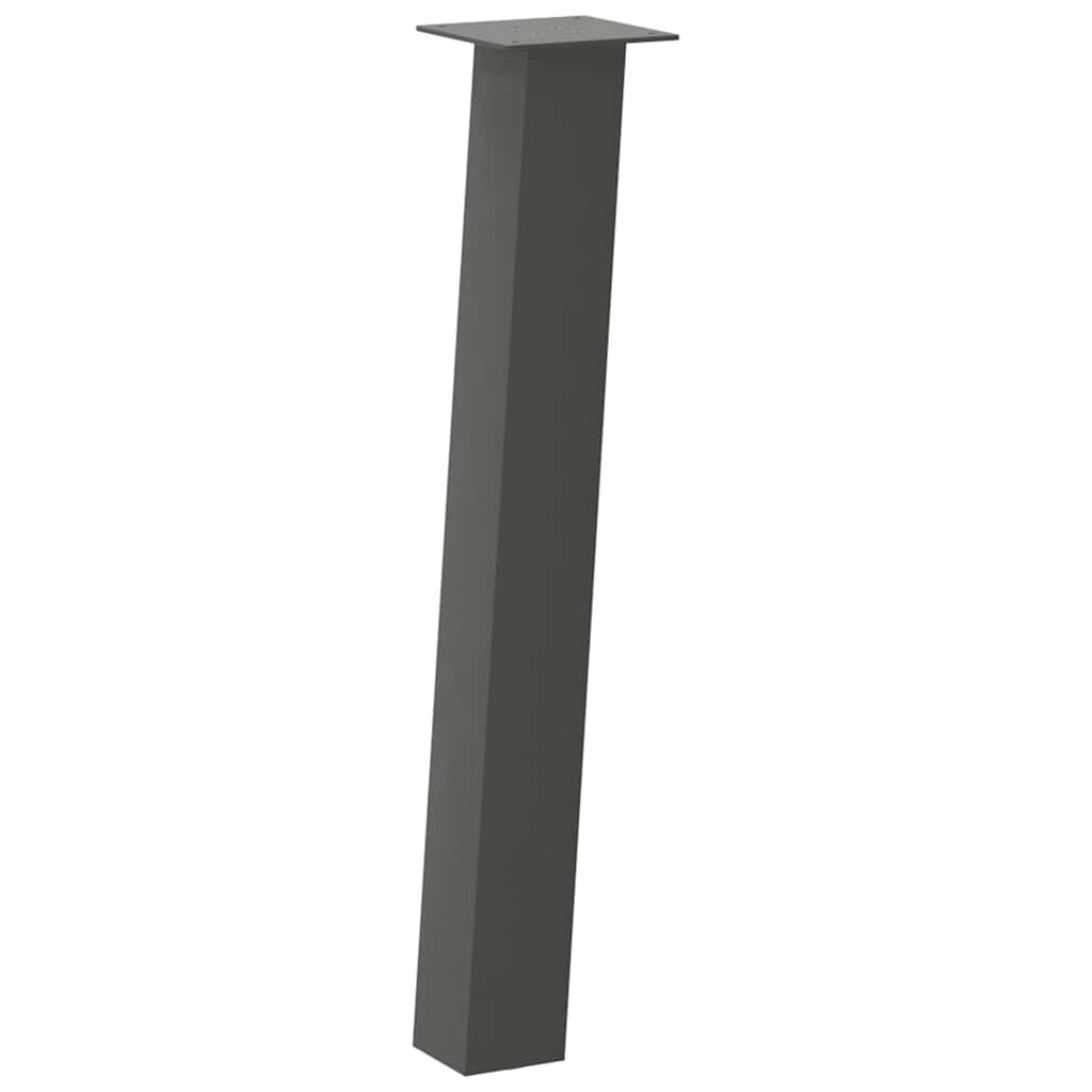 vidaXL Picioare masă consolă, antracit, 4 buc., 72 cm, oțel