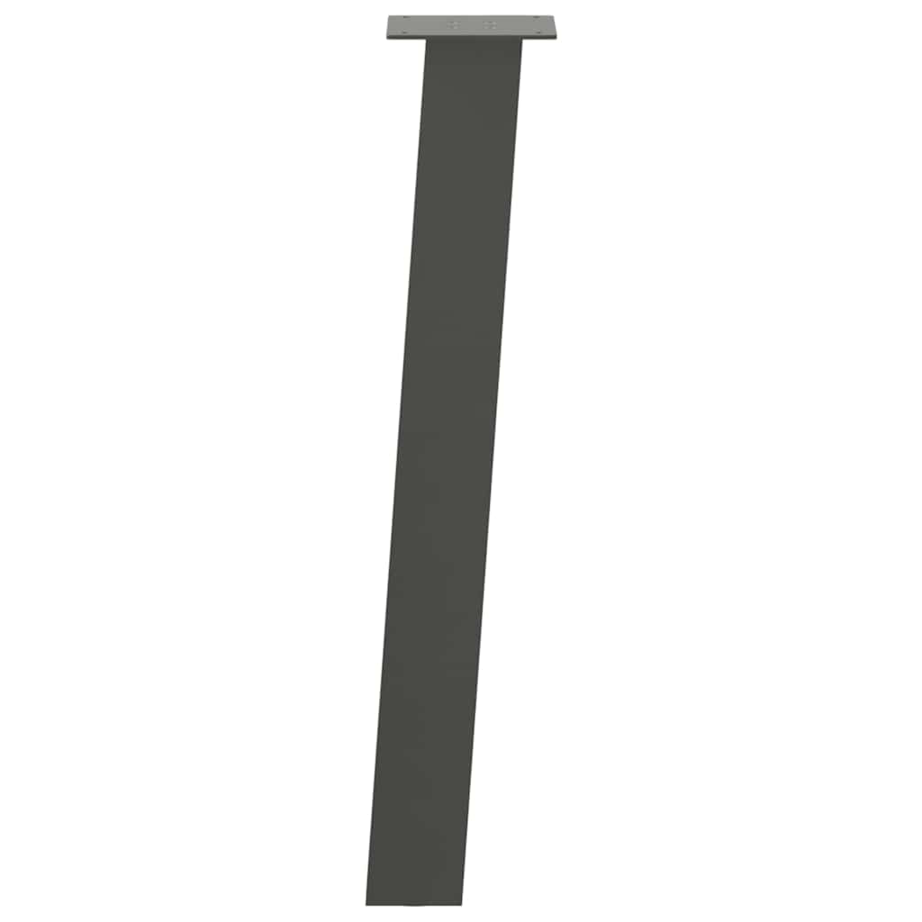 vidaXL Picioare masă consolă, antracit, 4 buc., 72 cm, oțel