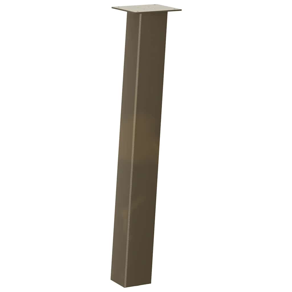 vidaXL Picioare masă consolă, 4 buc., oțel natural, 72 cm