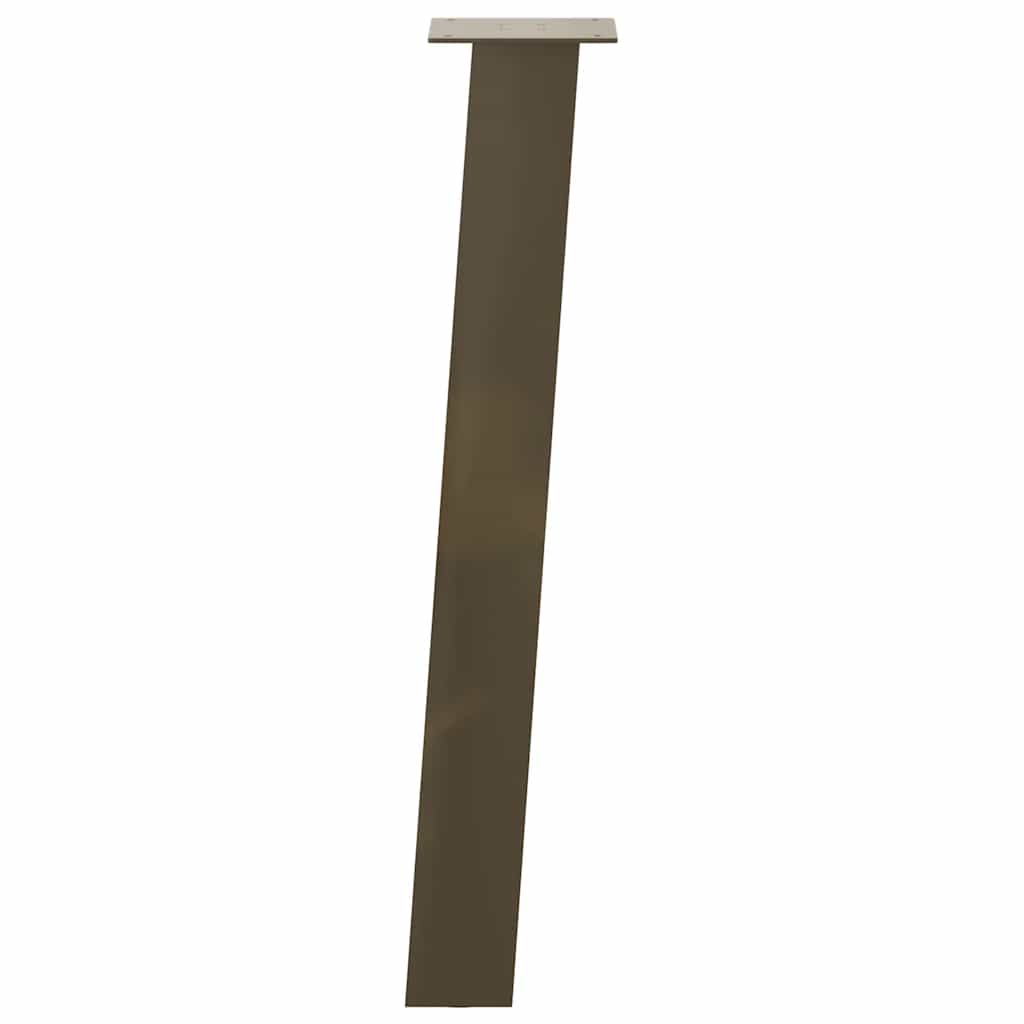 vidaXL Picioare masă consolă, 4 buc., oțel natural, 72 cm