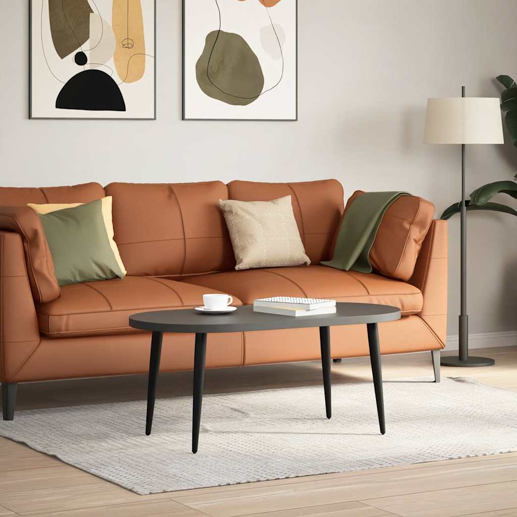 vidaXL Picioare pentru măsuță de cafea, formă conică, 4 buc., negru, 30-31 cm, oțel