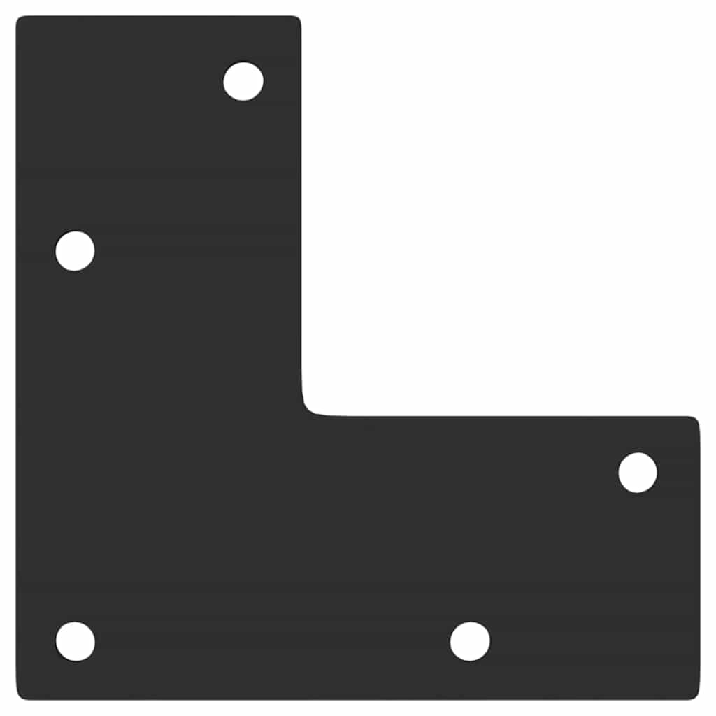 vidaXL Picioare pentru măsuță de cafea, formă conică, 4 buc., negru, 30-31 cm, oțel