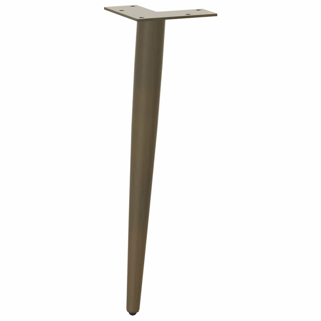 vidaXL Picioare pentru măsuță de cafea, formă conică, 4 buc., oțel natural, 42-43 cm vidaXL Picioare pentru măsuță de cafea, formă conică, 4 buc., oțel natural, 42-43 cm