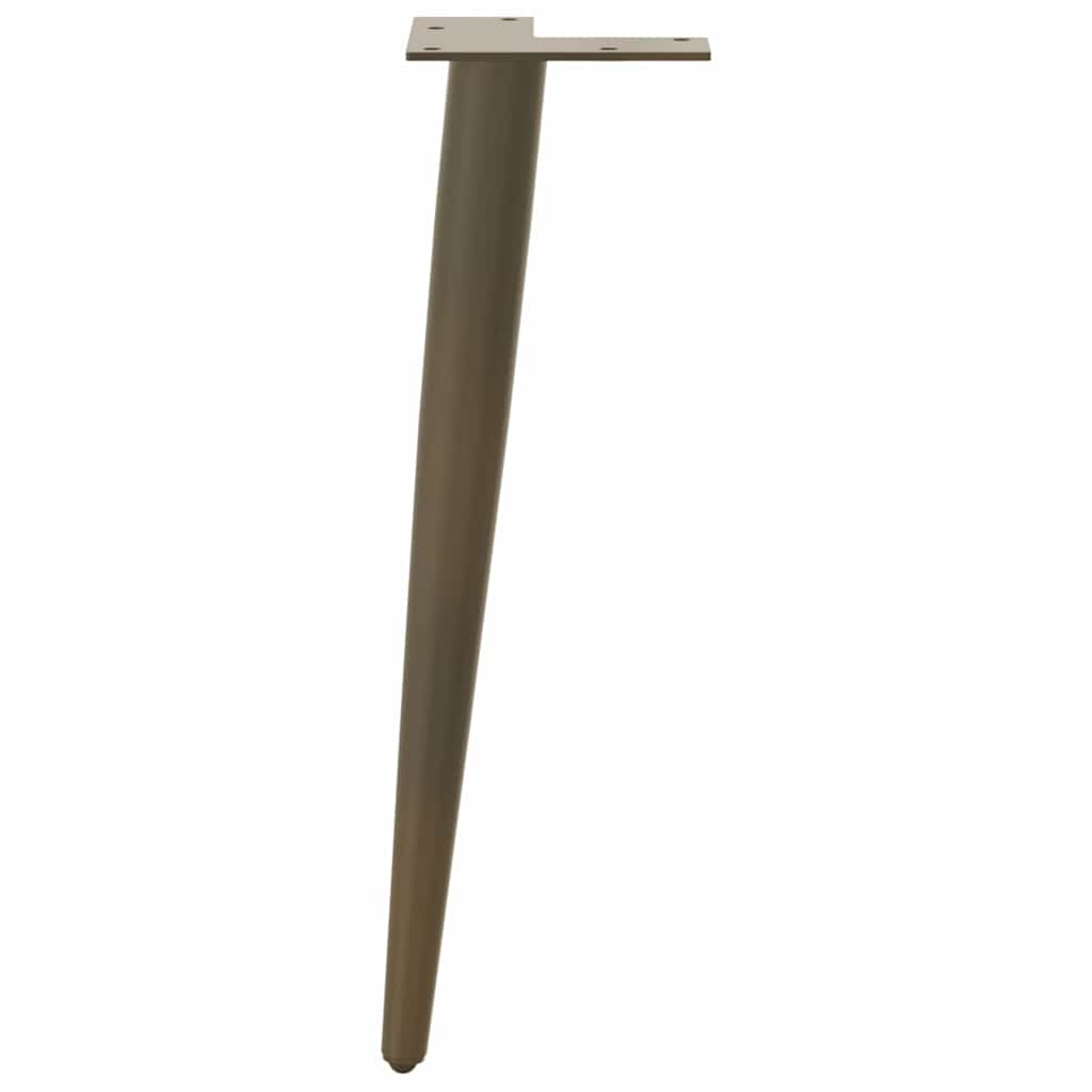 vidaXL Picioare pentru măsuță de cafea, formă conică, 4 buc., oțel natural, 42-43 cm vidaXL Picioare pentru măsuță de cafea, formă conică, 4 buc., oțel natural, 42-43 cm