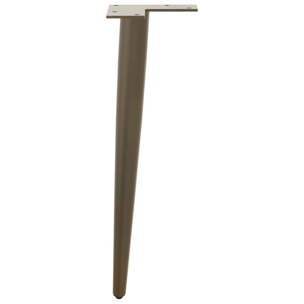 vidaXL Picioare pentru măsuță de cafea, formă conică, 4 buc., oțel natural, 42-43 cm vidaXL Picioare pentru măsuță de cafea, formă conică, 4 buc., oțel natural, 42-43 cm