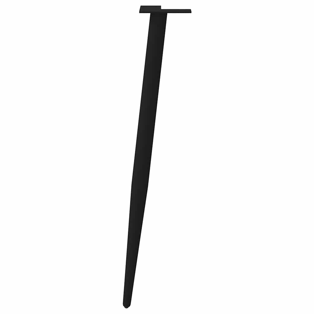 vidaXL Picioare de masă consolă formă conică 4 buc. negru 72-73 cm oțel vidaXL Picioare de masă consolă formă conică 4 buc. negru 72-73 cm oțel