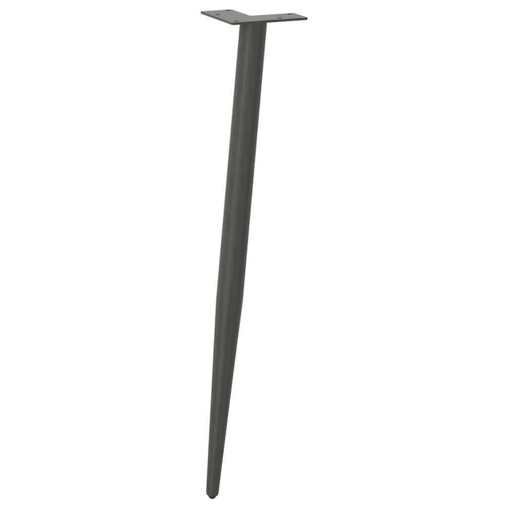 vidaXL Picioare de masă consolă formă conică 4 buc. antracit 72-73 cm oțel vidaXL Picioare de masă consolă formă conică 4 buc. antracit 72-73 cm oțel