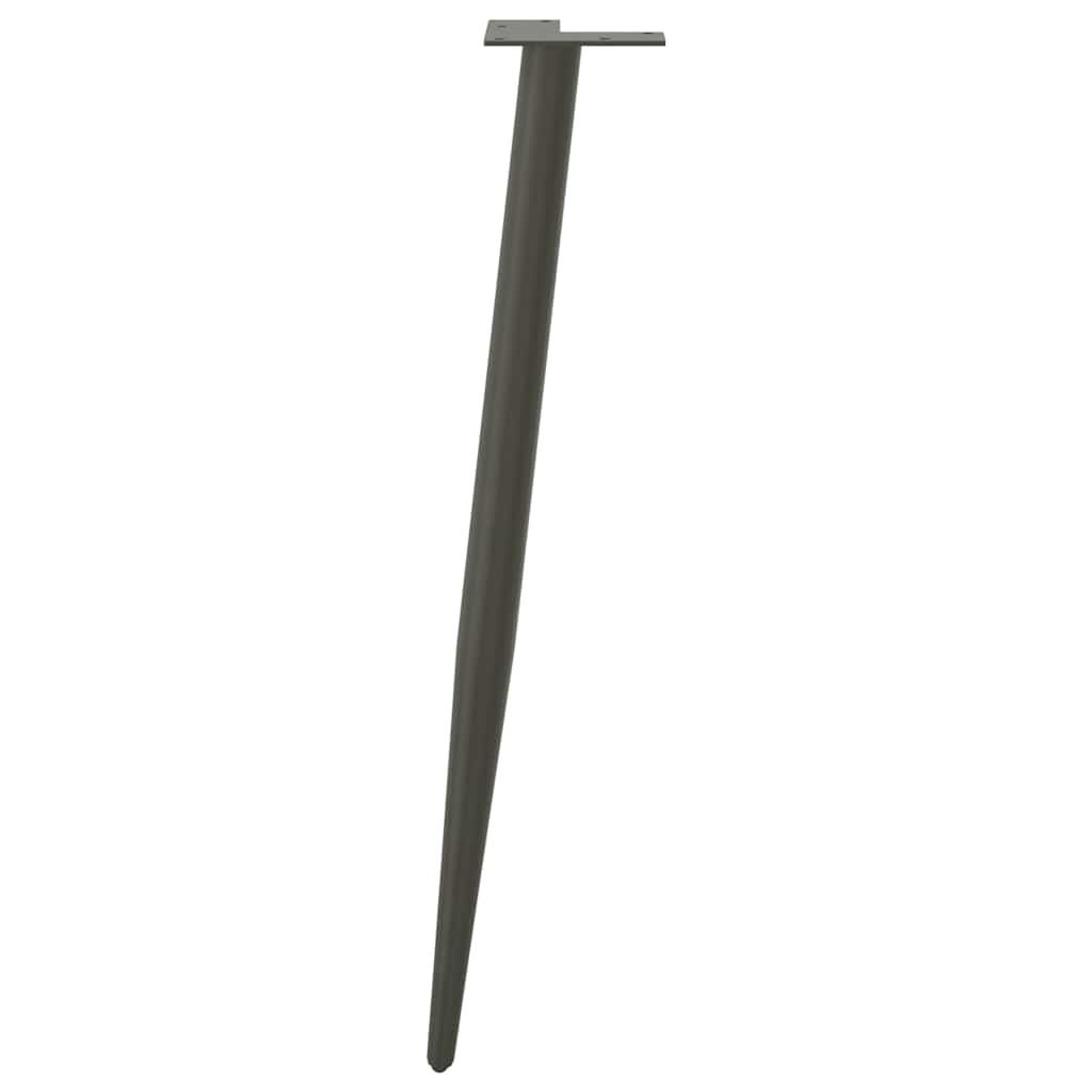 vidaXL Picioare de masă consolă formă conică 4 buc. antracit 72-73 cm oțel vidaXL Picioare de masă consolă formă conică 4 buc. antracit 72-73 cm oțel