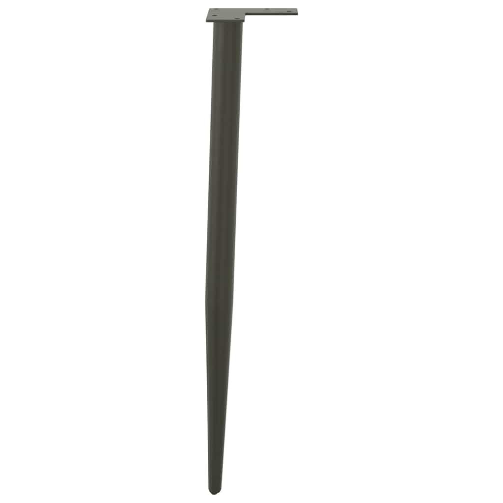 vidaXL Picioare de masă consolă formă conică 4 buc. antracit 72-73 cm oțel vidaXL Picioare de masă consolă formă conică 4 buc. antracit 72-73 cm oțel