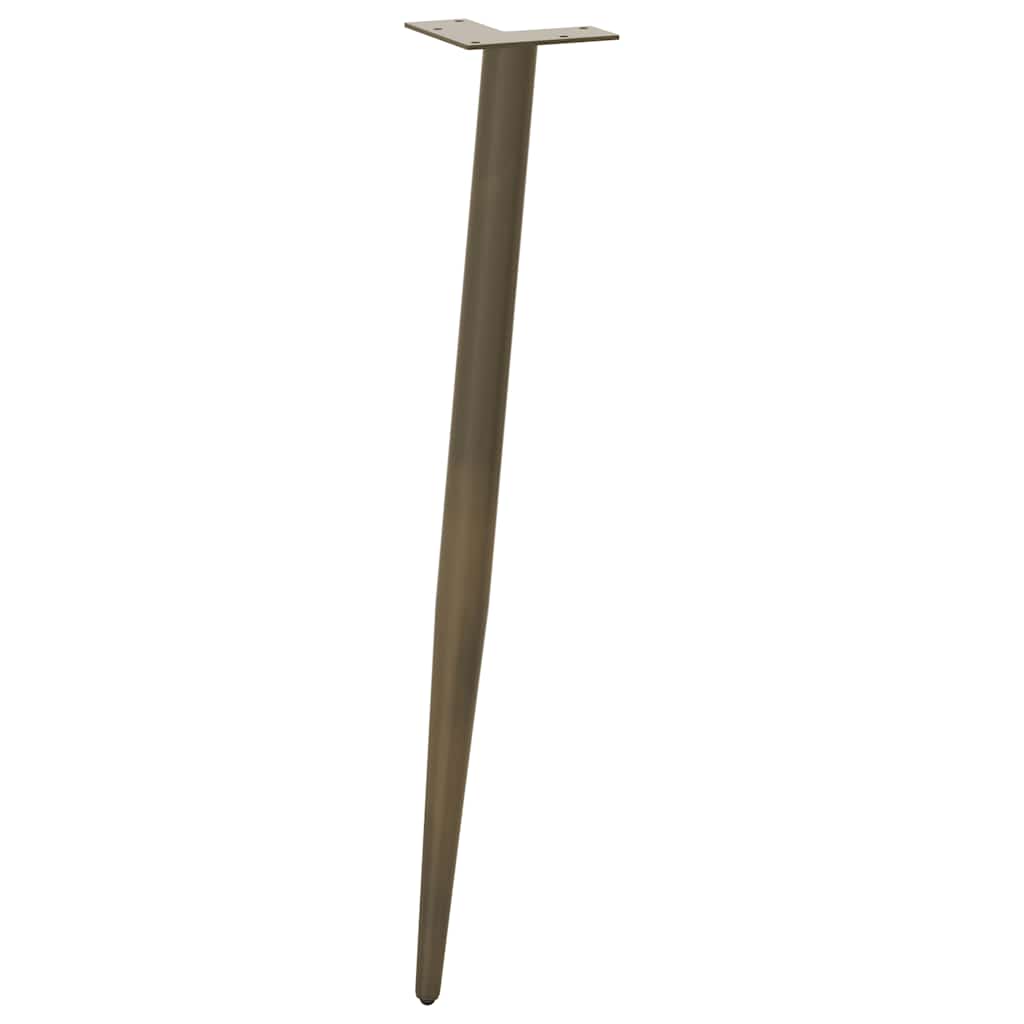 vidaXL Picioare de masă consolă formă conică, 4 buc., oțel natural, 72-73 cm vidaXL Picioare de masă consolă formă conică, 4 buc., oțel natural, 72-73 cm
