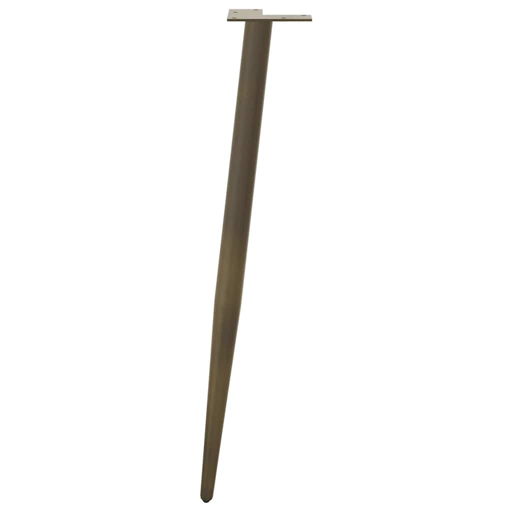 vidaXL Picioare de masă consolă formă conică, 4 buc., oțel natural, 72-73 cm vidaXL Picioare de masă consolă formă conică, 4 buc., oțel natural, 72-73 cm