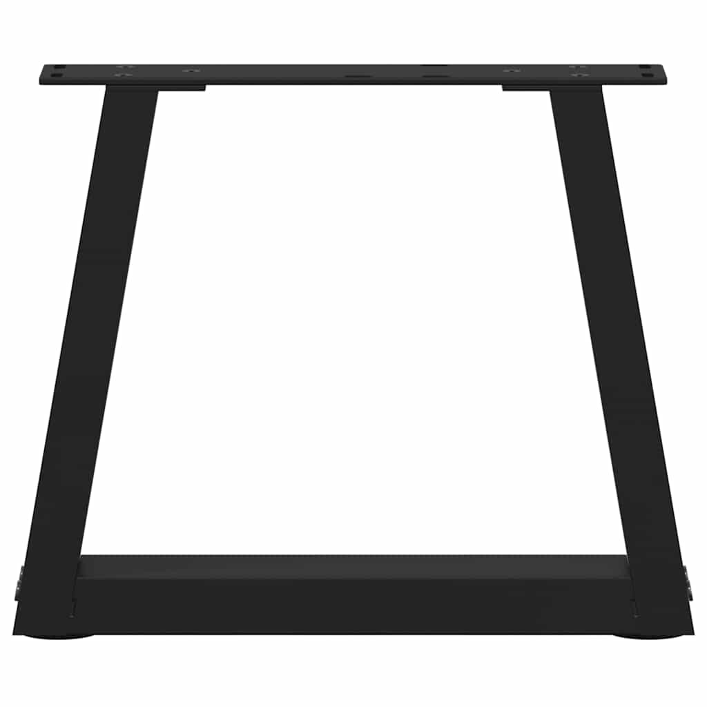 vidaXL Picioare pentru măsuță de cafea în formă de V, 2 buc., negru, 30x(30-31,3) cm, oțel
