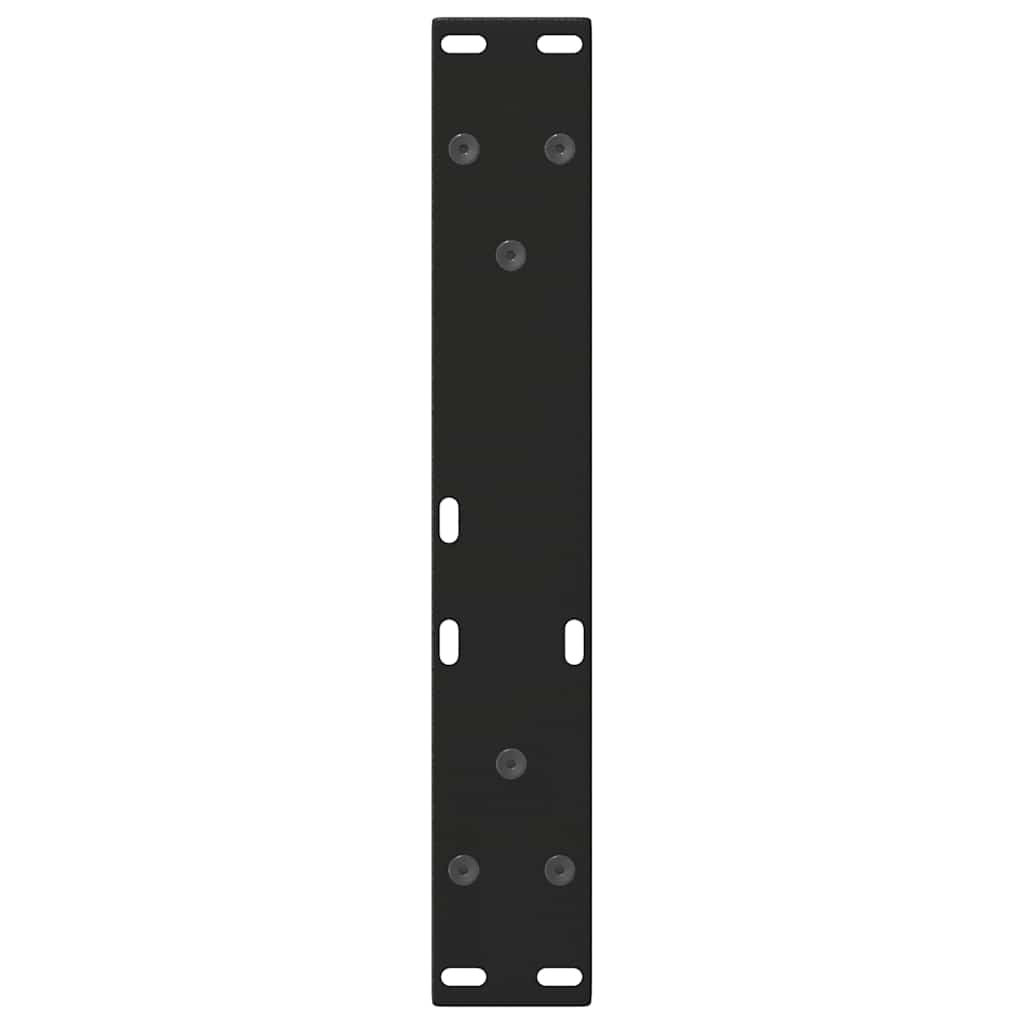 vidaXL Picioare pentru măsuță de cafea în formă de V, 2 buc., negru, 30x(30-31,3) cm, oțel