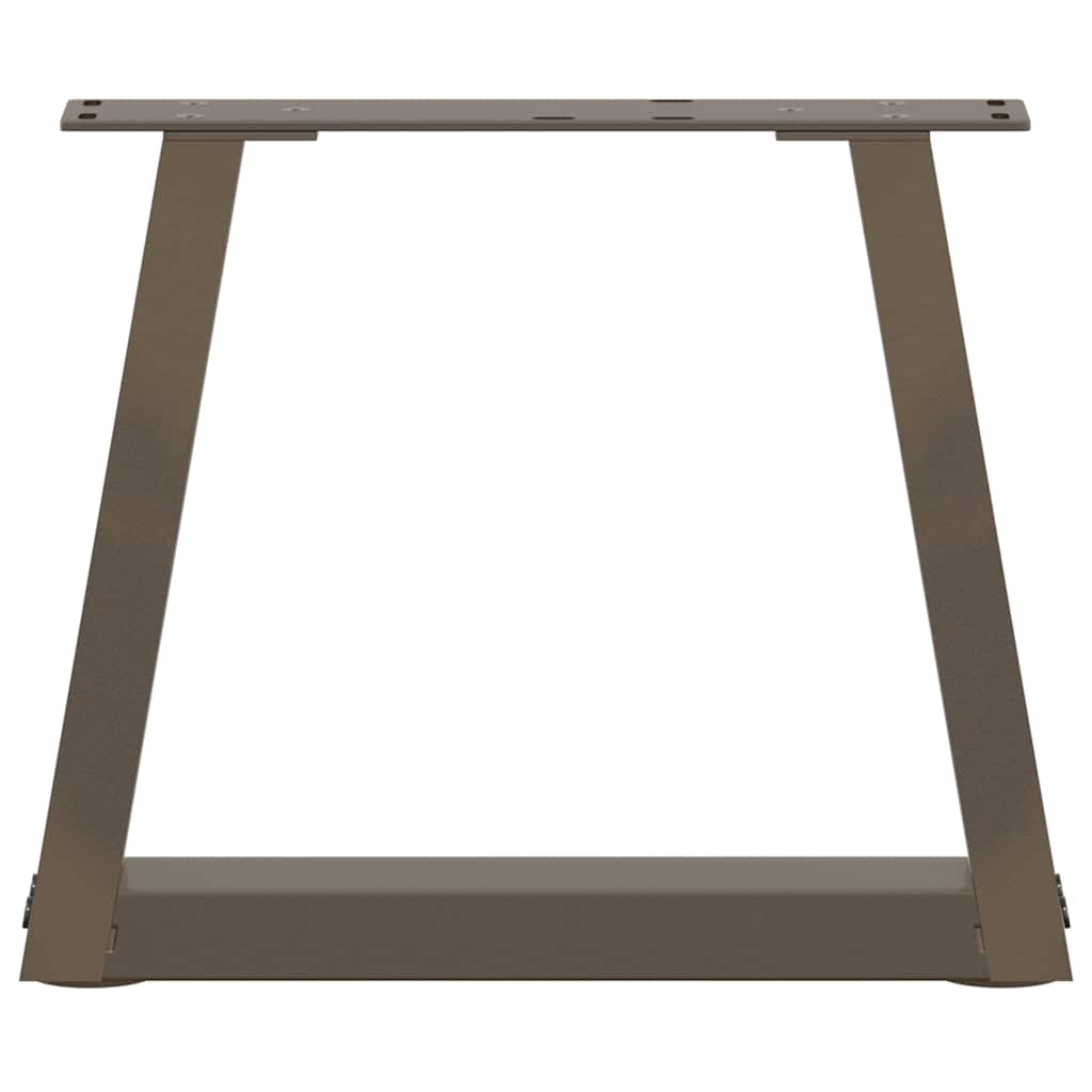 vidaXL Picioare pentru măsuță de cafea în formă de V, 2 buc., oțel natural, 30x(30-31,3) cm
