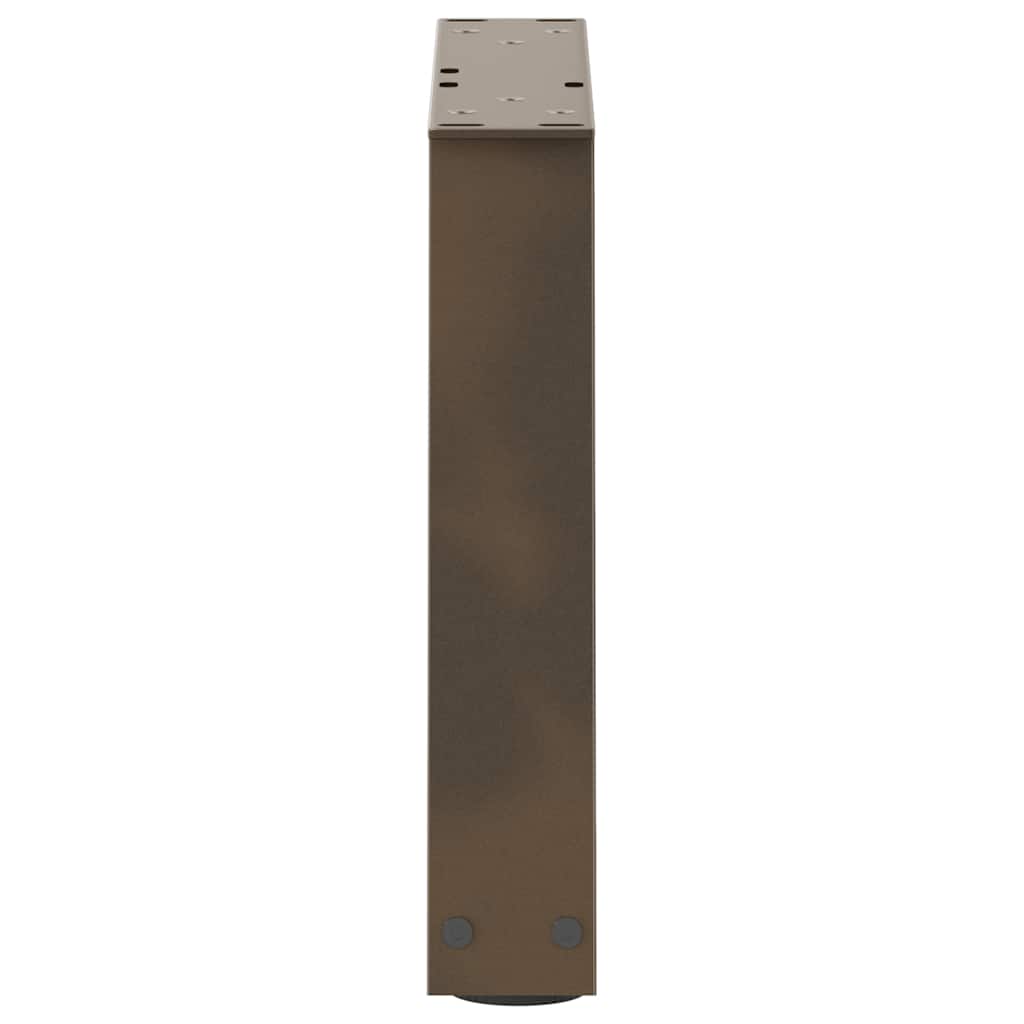 vidaXL Picioare pentru măsuță de cafea în formă de V, 2 buc., oțel natural, 30x(30-31,3) cm