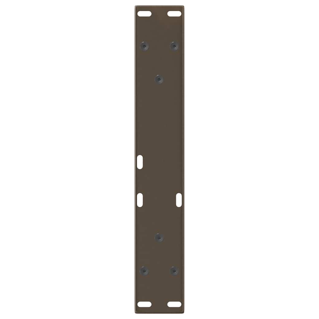 vidaXL Picioare pentru măsuță de cafea în formă de V, 2 buc., oțel natural, 30x(30-31,3) cm