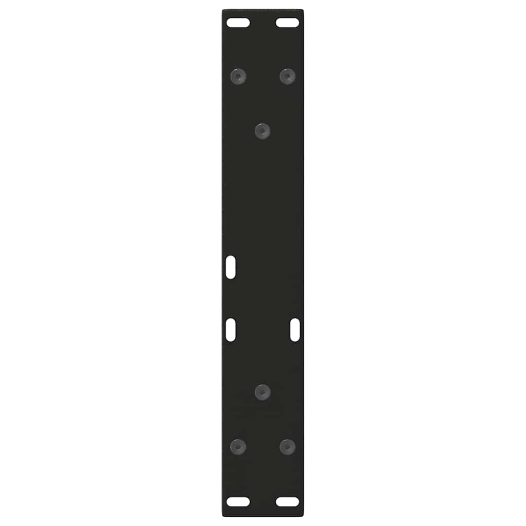 vidaXL Picioare pentru măsuță de cafea în formă de V, 2 buc., negru, 40x(30-31,3) cm, oțel