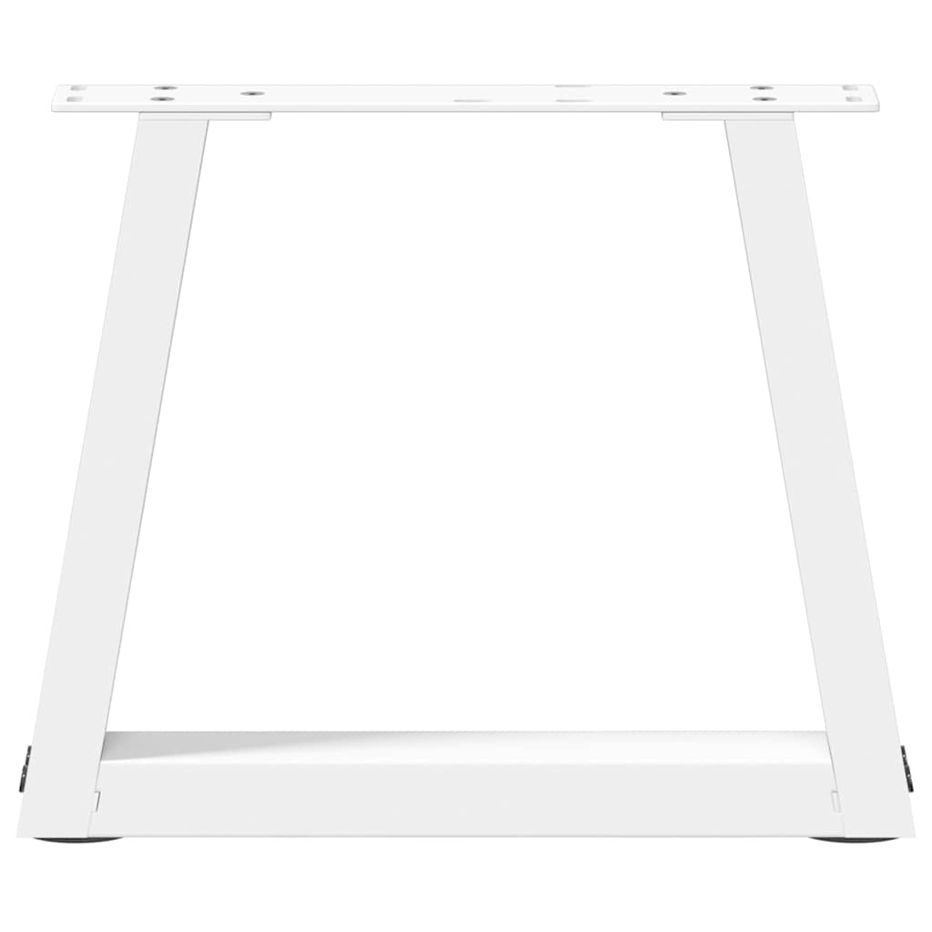 vidaXL Picioare pentru măsuță de cafea în formă de V, 2 buc., alb, 40x(30-31,3) cm, oțel