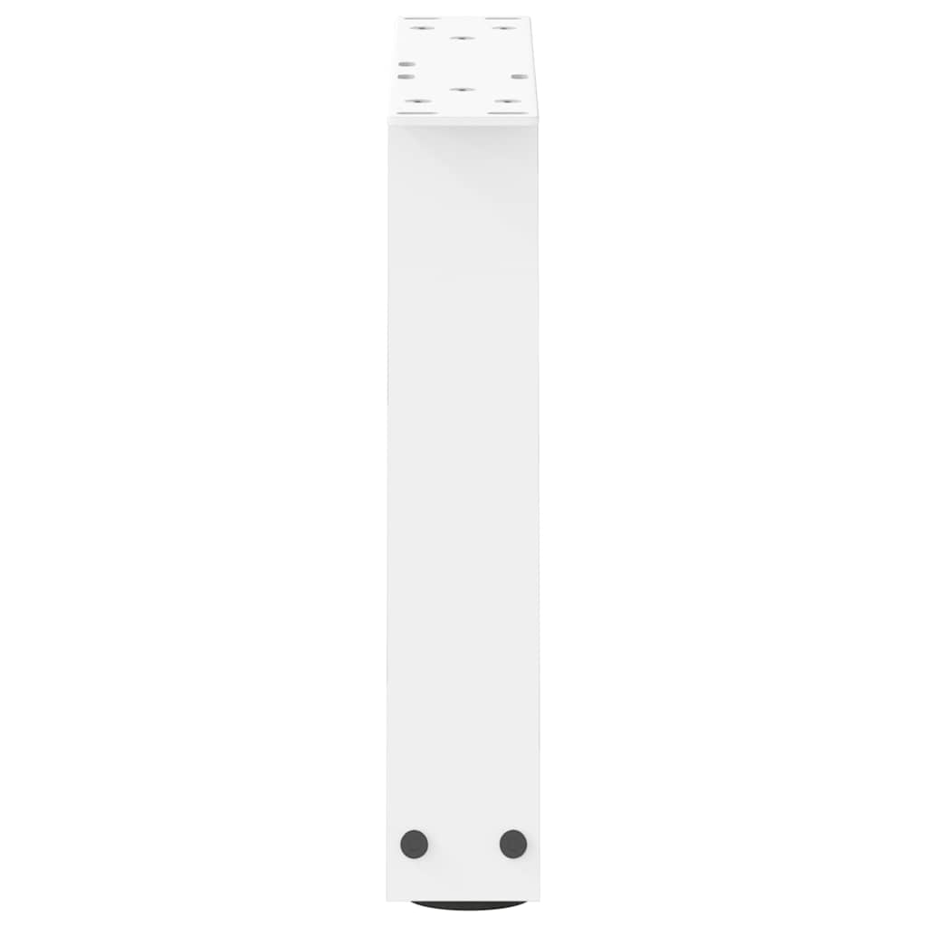 vidaXL Picioare pentru măsuță de cafea în formă de V, 2 buc., alb, 40x(30-31,3) cm, oțel